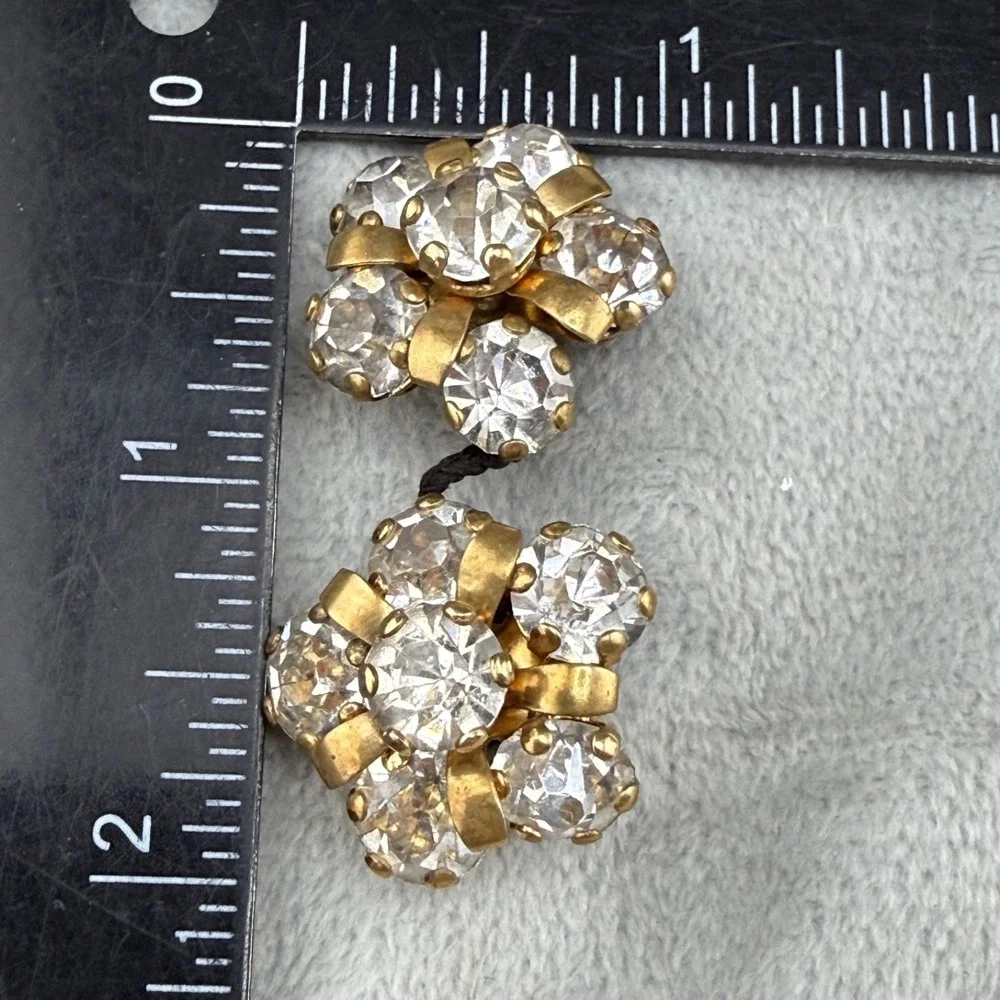 Vintage Rhinestone Button Lot‎ of 2